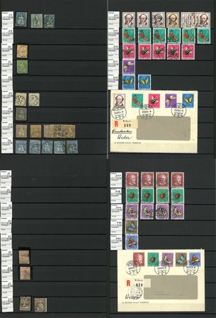 Schweiz - Dubletsamling i 3 indstiksbøger - Stemplet - 70