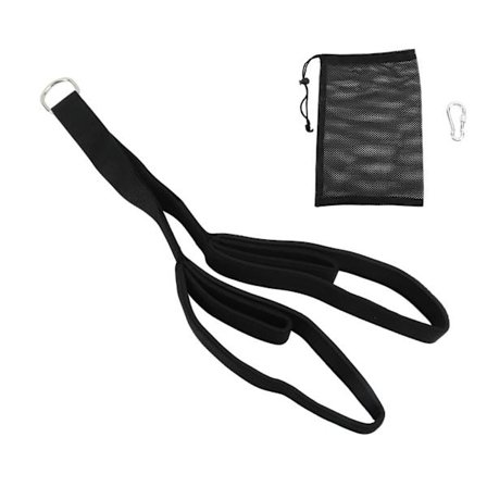 Motstandsbånd svart multifunksjonelt treningsbånd for styrketrening Muskelstyrkende stretching