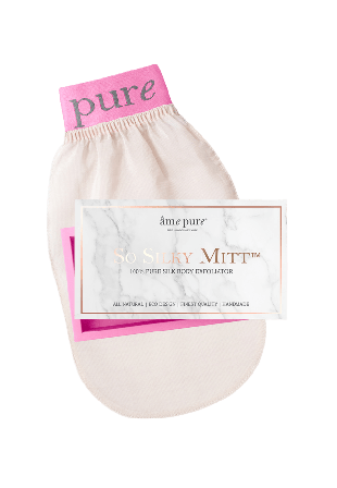 Âme Pure So Silky Mitt | 100% Silk Body Exfoliator Dagcreme Dam Beige 42g