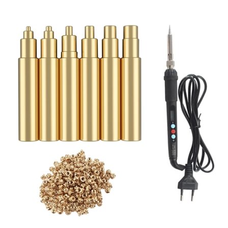 Lämmityssulatusmutteri, rautakärki messinki kuumasulatusmutterit juottamiseen laboratorioissa