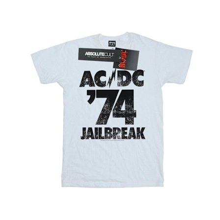 AC/DC Girls Jailbreak 74 Bomull T-shirt 12-13 År Vit