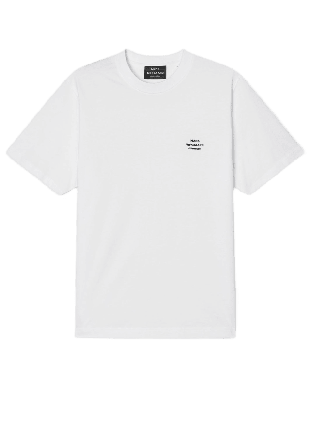 Mads Nørgaard Cotton Jersey Frode Logo Tee FAV T-shirts Herr Vit L