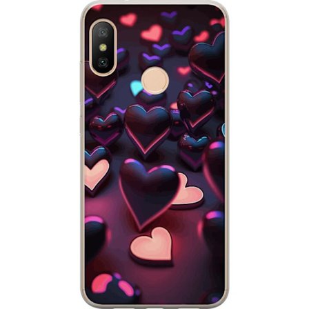 Kompatibelt Mobildeksel til Xiaomi Xiaomi Redmi 6 Pro Midnattshjerter