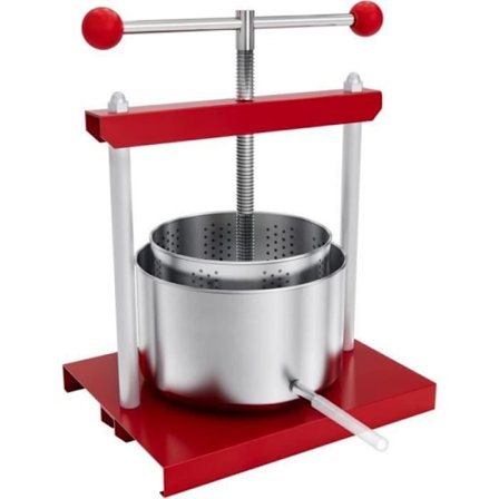 3L Manuell Fruktpress med Rostfri Korg Mini Fruktkvarn Äppelpress Potatispress