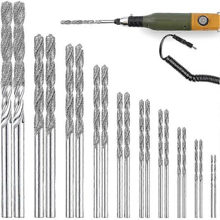 Diamantbor sæt 20 stk til porcelæn og hærdet glas