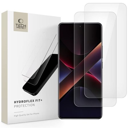 Tech-Protect Hydroflex Fit + 2-pack hydrogel Xiaomi Redmi Note 14 Pro 5G / 14 Pro+ 5G / Poco X7 5G
