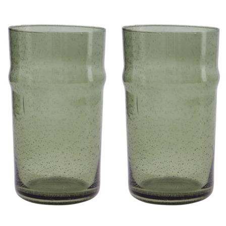 House Doctor Rain lasi 14 cm 2 kpl, vihreä