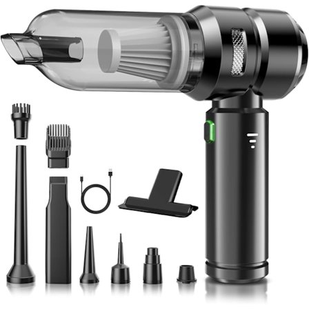 RisingFF Sladdlös handdammsugare 22 000 Pa, borstlös elmotor 3 hastigheter 8 000 varv/min, minidammsugare