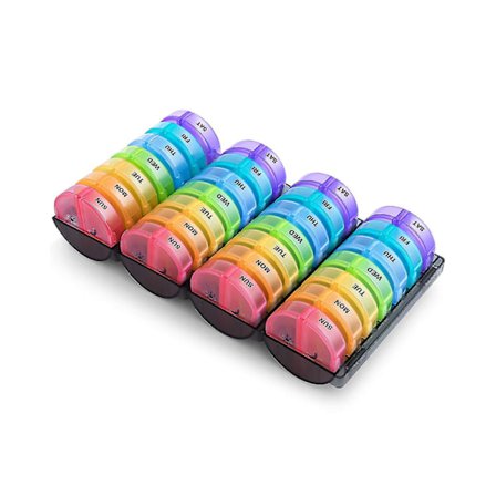 Ekstra Stor Månedlig 28-dagers Pilleorganisator