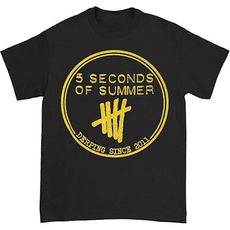 5 Seconds Of Summer Gul Derping Stempel T-skjorte