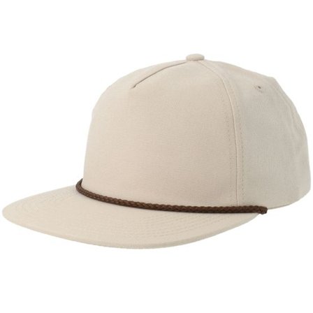 Equip - Beige snapback Keps - Beige Canvas Mid Golfer A-Frame Snapback @ Hatstore