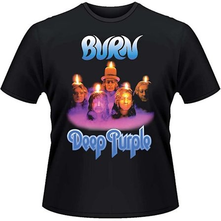 Deep Purple T-shirt Bränn ljus Head Shot Band Logotyp Official Mens Black