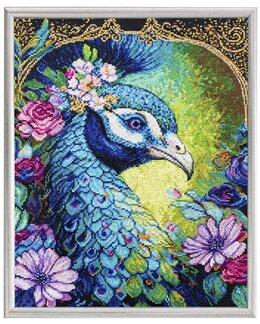Stickpackung Bild Pfau