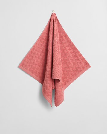 GANT Wohnaccessoires Jacquard Herringbone Handtuch 70X140 (70x140) Rot