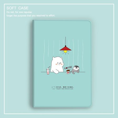 Stilrent skal för iPad Air 11"Air6 Kaffe Björn Söt