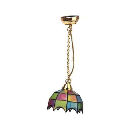 Mini Dukkehuss Miniature Dekoration Led Bordlampe Loftlampe Batteridrevet Lys Dukkehuss Tilbehør (1 stk, Farve)