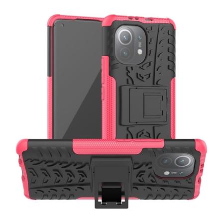 Xiaomi Mi 11 - Ultimata Stöttåliga Skalet Med Stöd - Rosa Pink Rosa