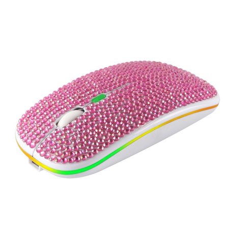 Diamond Wireless Mouse USB ladattava PINK