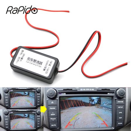 12V DC Strømrelæ Kondensator Filter Ensretter til Bil Bakkamera Eliminere Interferens Konnektor