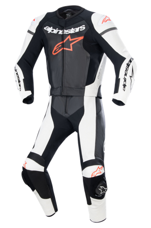 Kombinezon Dwuczęściowy Skórzany Alpinestars GP Force Lurv 2 Czarny/Złamany Biały/Czerwony Fluorescencyjny 60