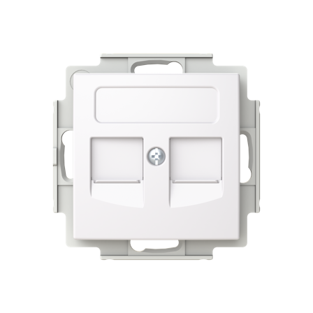 ABB Saga FOT5030-916 Datarasia 2xRJ45 Systimax 85 mm suora, Tietokoneet & internet