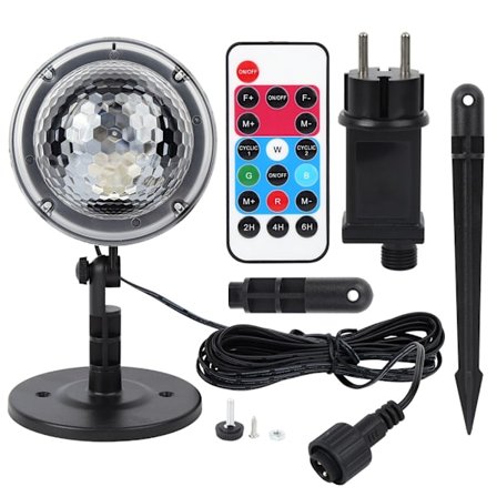 Valtameren aaltojen projektiovalo RGB-vesiefekti Vedenpitävä yövalo koristeluun 100-240VEU-pistoke