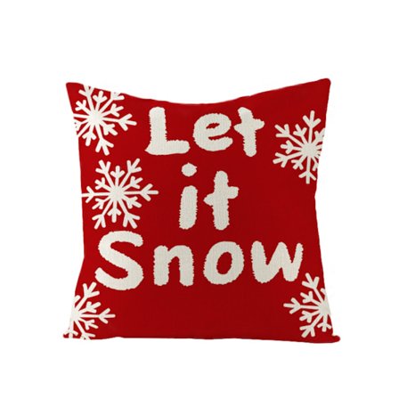 JUSTUP Juldekorationer Kuddfodral 18×18 Tum Snöflinga Jultomte Snögubbe Hjort Xmas Rustik Semester Kuddar Gårdshus Jul Dekor Kuddar