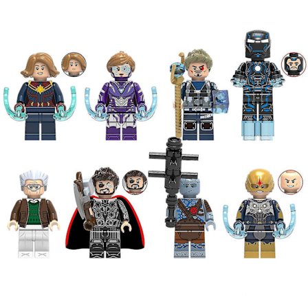 8 stk. Avengers Helte Iron Man Little Pepper Nova Thor Børn Samlet Byggeklods Minifigur Legetøj