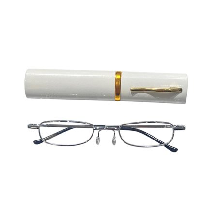 Duga Läsglasögon 3.5 med fodral silver