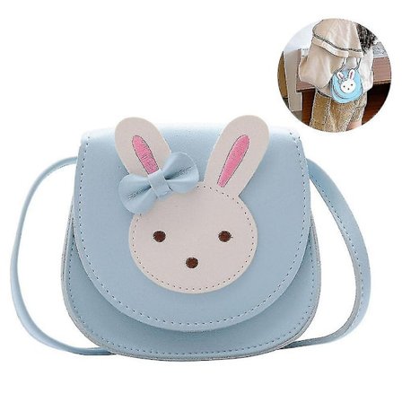 Jente skulderbag, barn søt hare crossbody veske håndveske mini prinsesse messenger vesker lommebok med justerbart belte for barn jenter-JIE DB