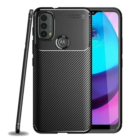 Motorola Moto E20 / E30 / E40 Stöttåligt Skal FullCarbon V4