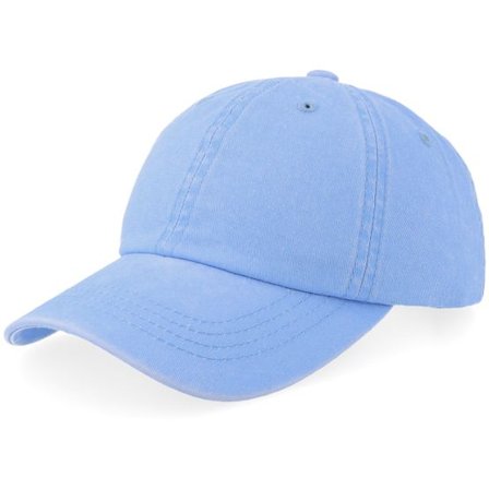 Equip - Blå unconstructed Keps - Kids Light Blue Pigment Washed Dad Cap @ Hatstore