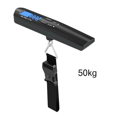 Digital våg 0,05 - 50kg bagage + fiskevåg etc. kg g oz lb