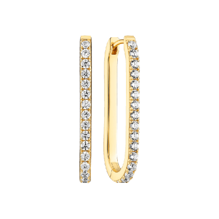 Sif Jakobs Jewellery Örhänge Capizzi With White Zirconia Örhängen Dam Guld SMALL