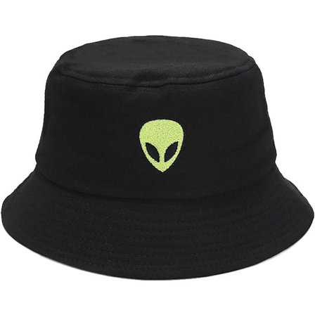 1 stk. Mode Broderi Bucket Hat Bomulds Strand Fiskehatte til Kvinder Piger