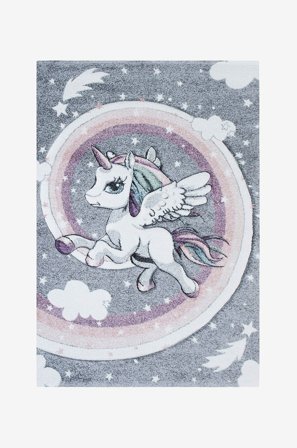 KM Home - Barneteppe Atlas - Rosa - Barnetepper - 140X200 - Fra Homeroom