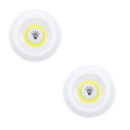 2x CoB LED-lys med fjernbetjening
