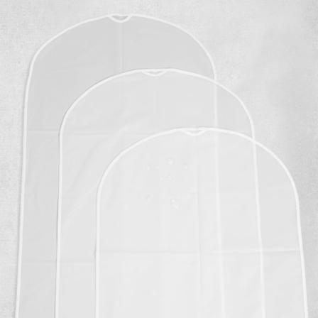 5 st Klädförvaringspåse, cover för kläder, tvättbar dammpåse för dräkter, cover för hushållskläder, genomskinligt miljöskyddsskydd (nederst).