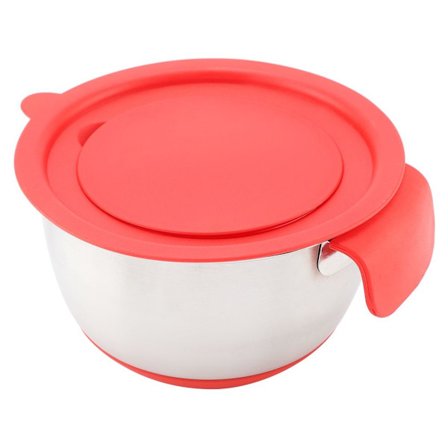 Salatskål for å røre egg laget av rustfritt stål med rivjern med håndtak KLB