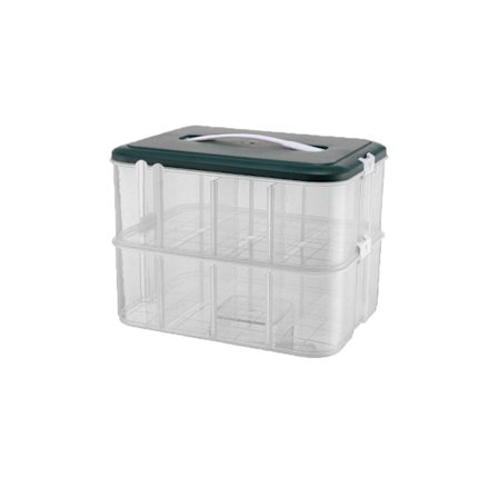 Leker Oppbevaringsboks Diverse Beholder GRØNN 2 LAG 2 LAG