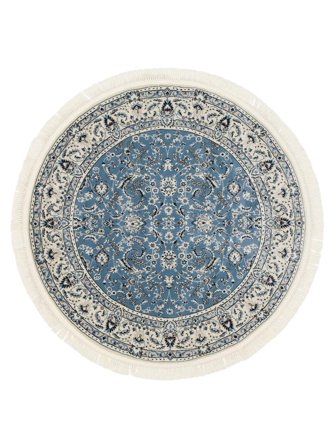 Nain Florentine Ø 150 Klein Lichtblauw Rond Vloerkleed