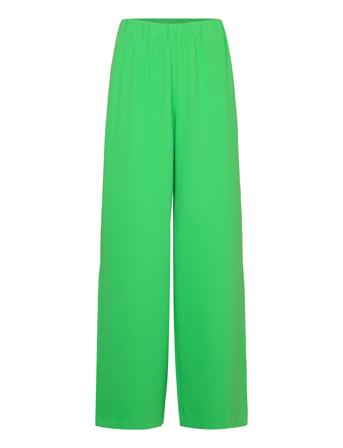 Slftinni-Relaxed Mw Wide Pant N Noos Bottoms Trousers Wide Leg Green Selected Femme