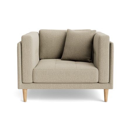 Cali lænestol - Nordic Mørk Beige - 104x92x76 - Lænestol