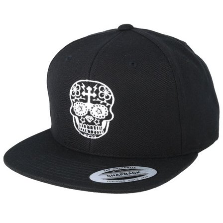 Tattoo Collective - Svart snapback Keps - Day Of The Dead Black/White Snapback @ Hatstore