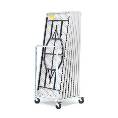 Pakettitajous KLARA, 8 pöytää + pöytien kuljetusvaunu, 760 x 1530 mm, harmaa