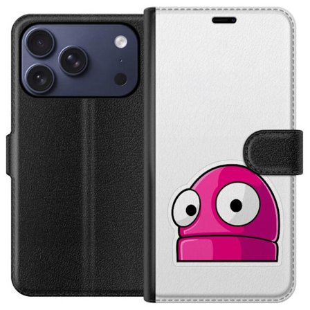 Kompatibel Tegnebogsetui til Apple Apple iPhone 17 Pro Rosa tegneseriefigur med store øjne i legende og humoristisk stil