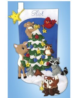 Filzstickerei Strumpf Schmücken - Design Works Crafts