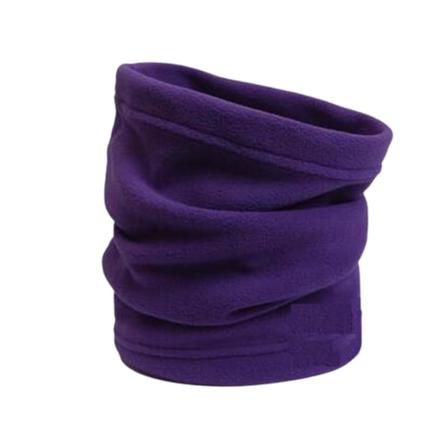 Farfi Halsvarmer Justerbar Ensfarget Fleece Hold Varme Ski Tube Varmer For Sport Lilla