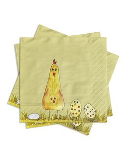 Servietter Gul Kylling Gul - Pixie Design