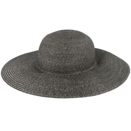 Stetson - Svart sunhat Hatt - Ladies Toyo Black/Grey Sun Hat @ Hatstore